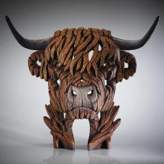 Highland Cow Bust Sculpture