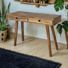 Acacia wood Console table
