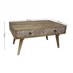 Mango Wood Coffee Table Schematics